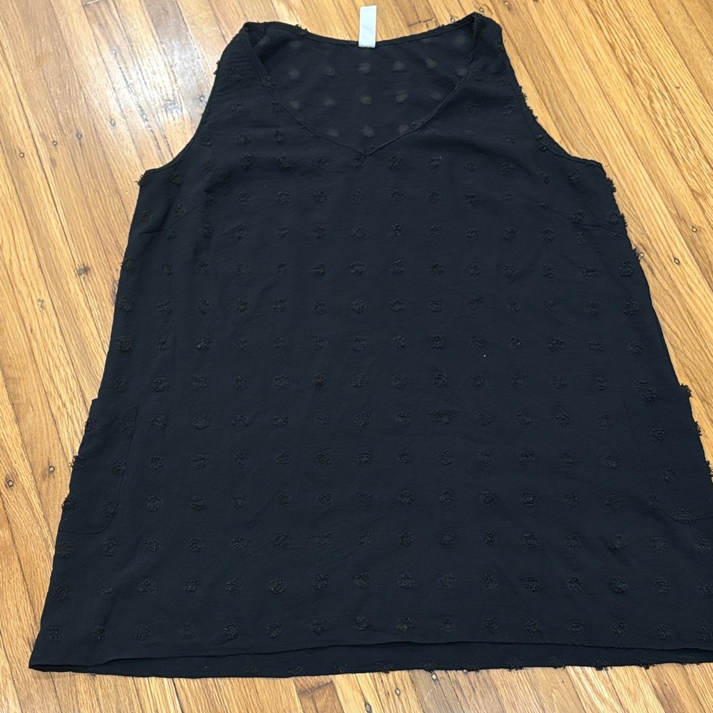 Amazon Black Textured Tank Top